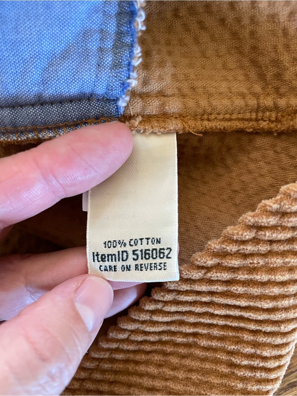 L.L. Bean Caramel Corduroy Shirt Jacket Shacket Long Tunic Button Down Sz XS - Picture 12 of 13